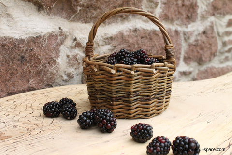 Outside - Handmade Willow Blackberry Basket